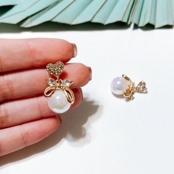 Pearl earrings S9 - Picture 2 of 3